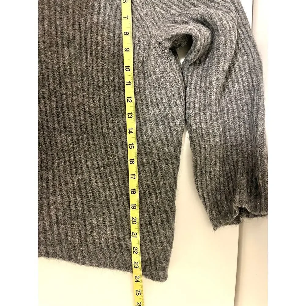 J. Crew Point Sur Ribbed Mohair Cowlneck Sweater